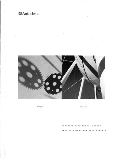 Thumbnail Autodesk Annual Report 1998