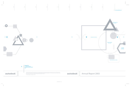Thumbnail Autodesk Annual Report 2003