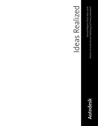 Thumbnail Autodesk Annual Report 2006