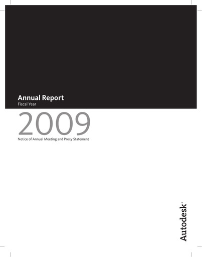 Thumbnail Autodesk Annual Report 2009