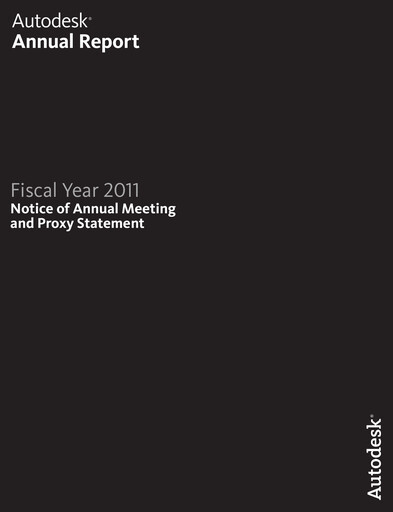Thumbnail Autodesk Annual Report 2011