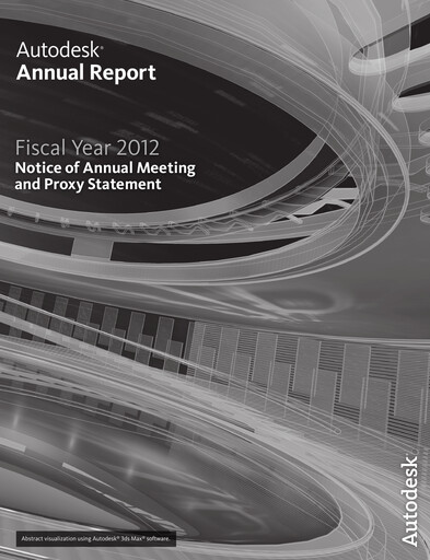 Thumbnail Autodesk Annual Report 2012