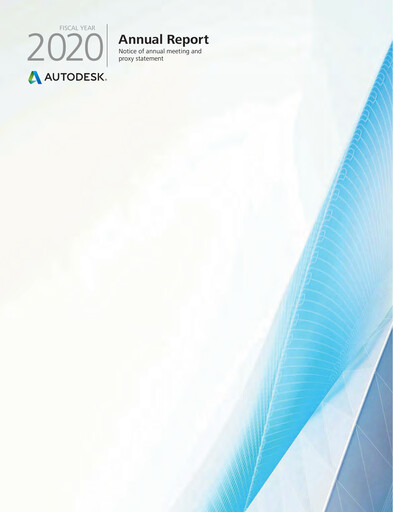 Thumbnail Autodesk Annual Report 2020