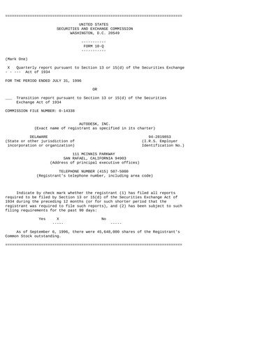 Thumbnail Autodesk Quarterly Report 1997-q2
