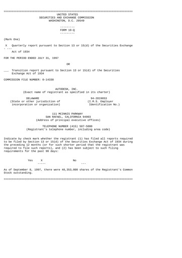 Thumbnail Autodesk Quarterly Report 1998-q2
