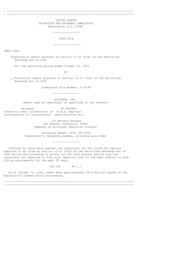 Thumbnail Autodesk Quarterly Report 2002-q3