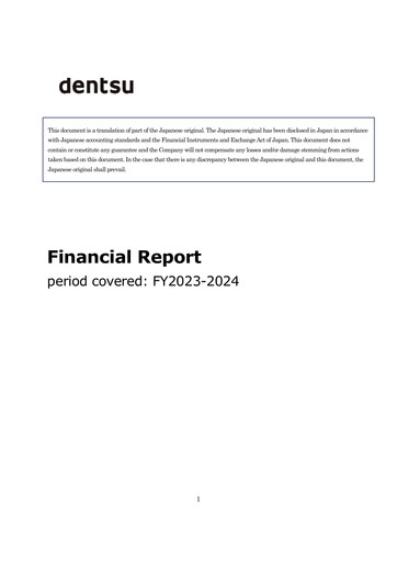 Thumbnail Dentsu Financial Report 2023-2024