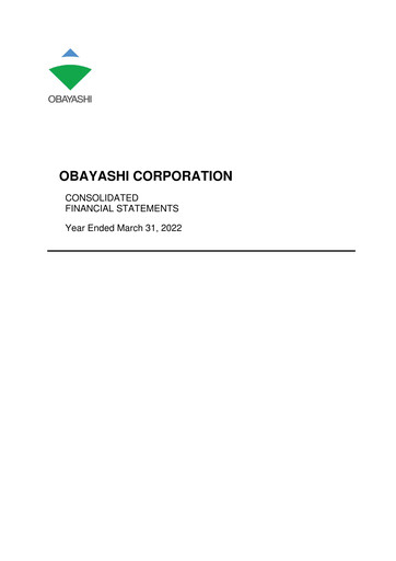 Thumbnail Obayashi Financial Statement fy2021