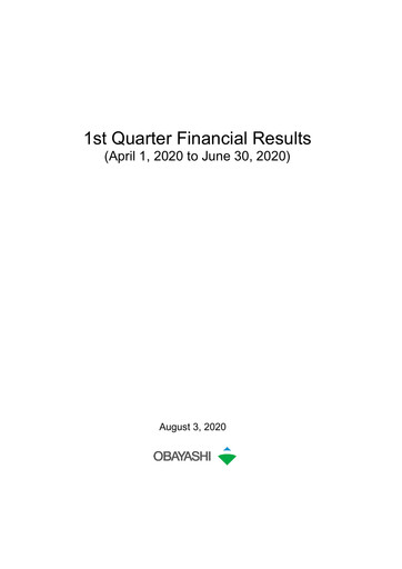 Thumbnail Obayashi Quarterly Report 2020-q1