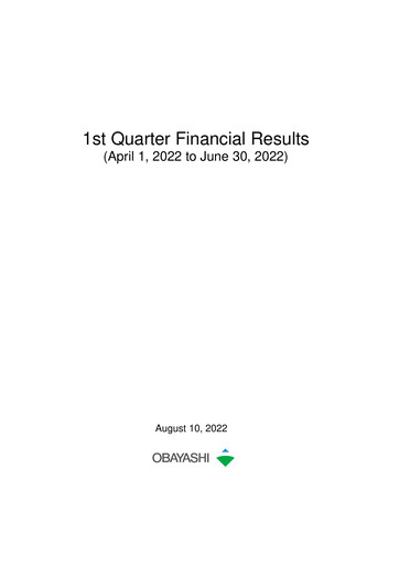 Thumbnail Obayashi Quarterly Report 2022-q1