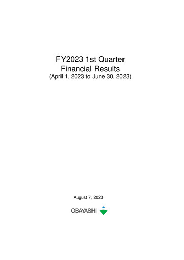 Thumbnail Obayashi Quarterly Report 2023-q1