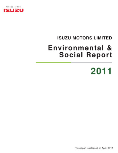 Thumbnail Isuzu ESG Report 2011