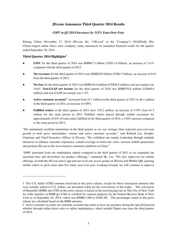 Thumbnail Jingdong Mall Financial Statement 2014-q3