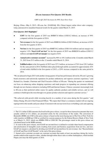 Thumbnail Jingdong Mall Financial Statement 2015-q1
