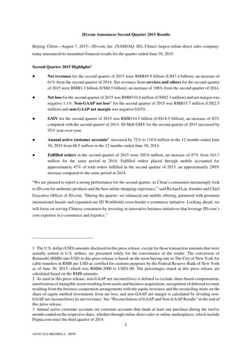 Thumbnail Jingdong Mall Financial Statement 2015-q2