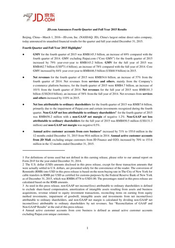 Thumbnail Jingdong Mall Financial Statement 2015