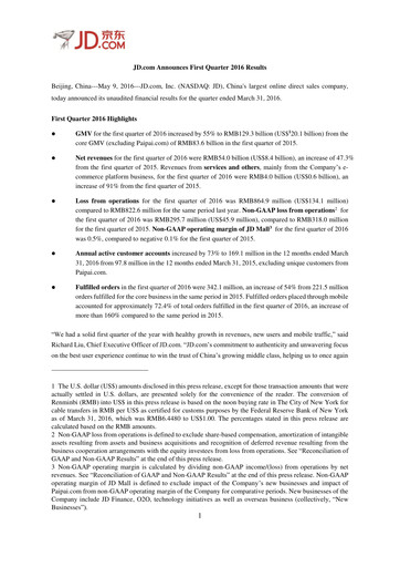 Thumbnail Jingdong Mall Financial Statement 2016-q1