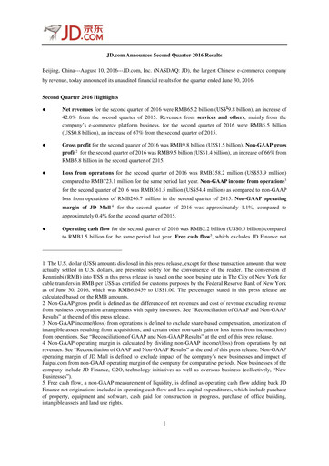 Thumbnail Jingdong Mall Financial Statement 2016-q2