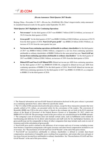 Thumbnail Jingdong Mall Financial Statement 2017-q3