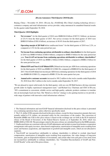 Thumbnail Jingdong Mall Financial Statement 2018-q3