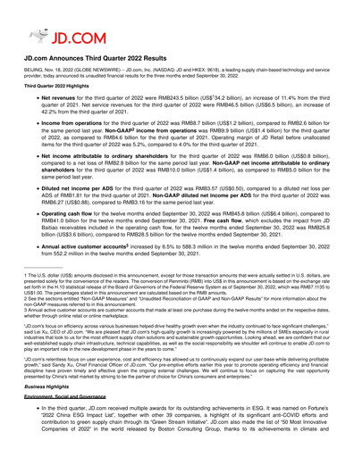 Thumbnail Jingdong Mall Financial Statement 2022-q3