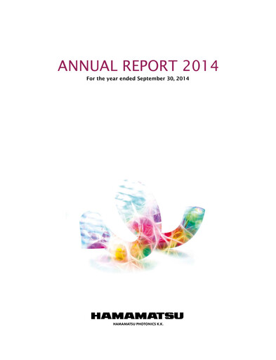 Thumbnail Hamamatsu
 Annual Report fy2014