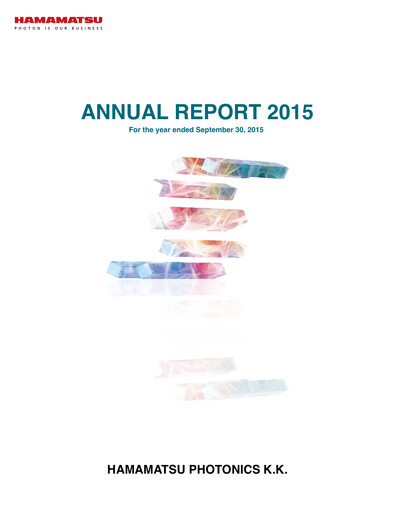 Thumbnail Hamamatsu
 Annual Report fy2015