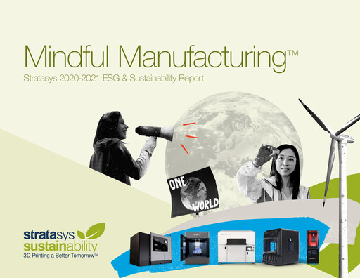 Thumbnail Stratasys Sustainability Report 2020-2021