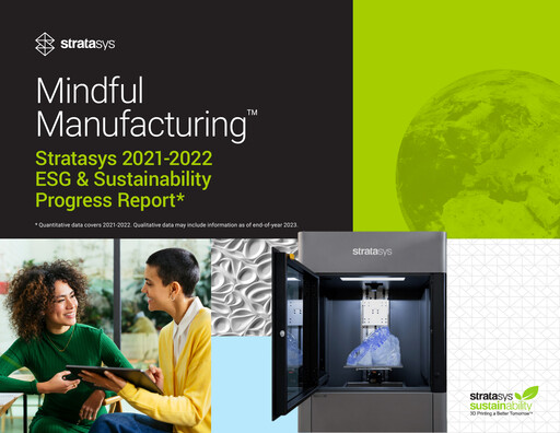 Thumbnail Stratasys Sustainability Report 2021-2022