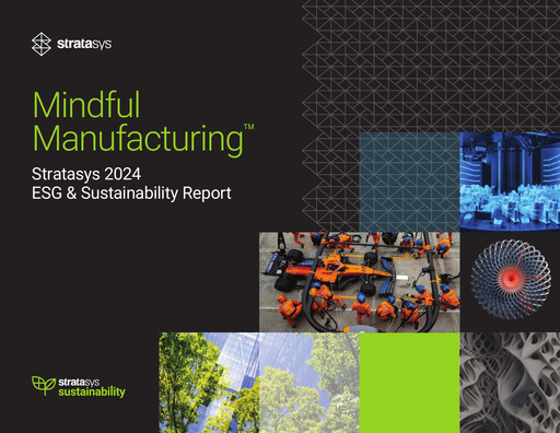 Thumbnail Stratasys Sustainability Report 2024