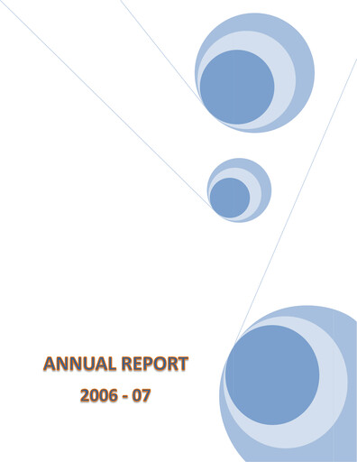 Thumbnail SBI Life Insurance Annual Report 2006-2007