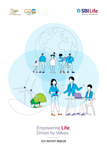 Miniature SBI Life Insurance Rapport ESG 2022-2023