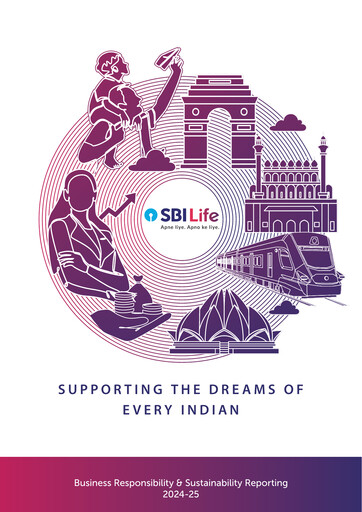 Miniature SBI Life Insurance Rapport de durabilité 2024-2025