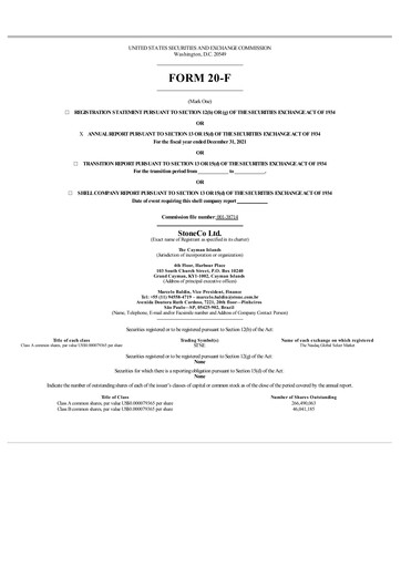 Thumbnail StoneCo Annual Report 2021