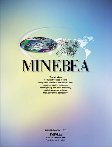 Thumbnail MinebeaMitsumi
 Annual Report 2000