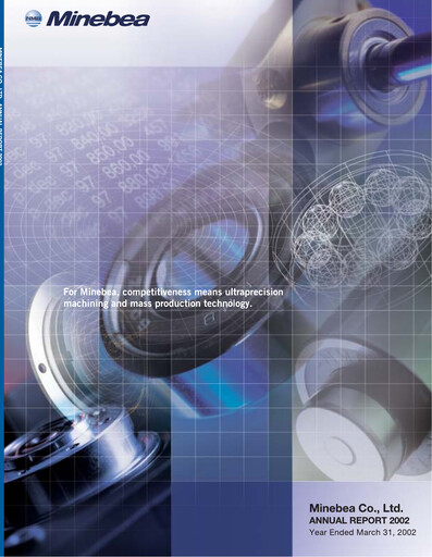 Thumbnail MinebeaMitsumi
 Annual Report 2002