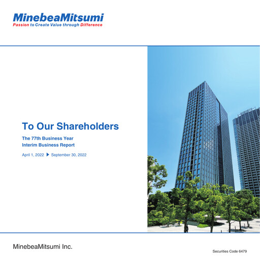 Thumbnail MinebeaMitsumi
 Half-year Report 2022-h1