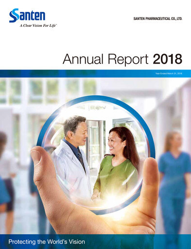 Thumbnail Santen Pharmaceutical
 Annual Report fy2018