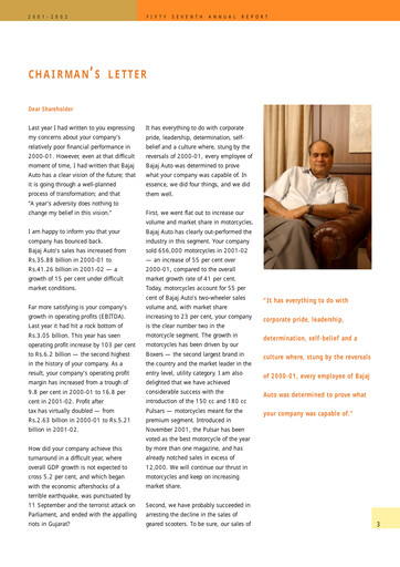 Thumbnail Bajaj Auto Annual Report 2001-2002