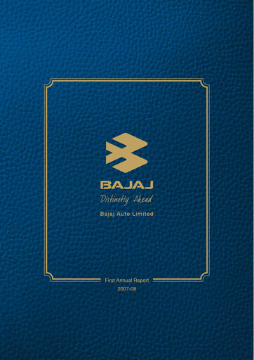 Thumbnail Bajaj Auto Annual Report 2007-2008
