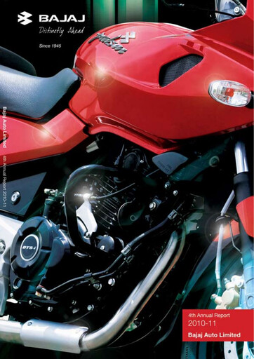 Thumbnail Bajaj Auto Annual Report 2010-2011