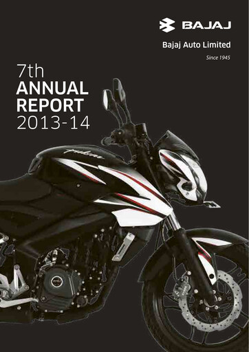 Thumbnail Bajaj Auto Annual Report 2013