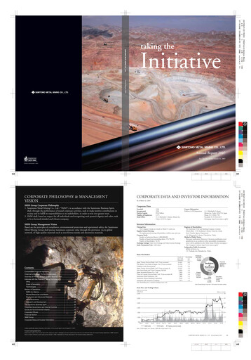 Thumbnail Sumitomo Metal Mining Annual Report 2007