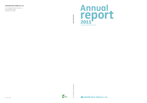 Thumbnail Sumitomo Metal Mining Annual Report 2011