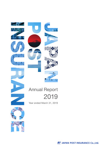 Thumbnail Japan Post Insurance
 Annual Report 2019