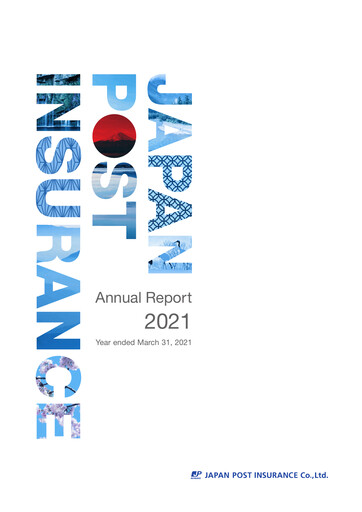 Thumbnail Japan Post Insurance
 Annual Report 2021