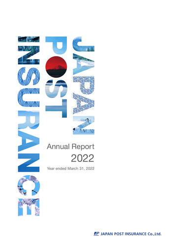 Thumbnail Japan Post Insurance
 Annual Report 2022
