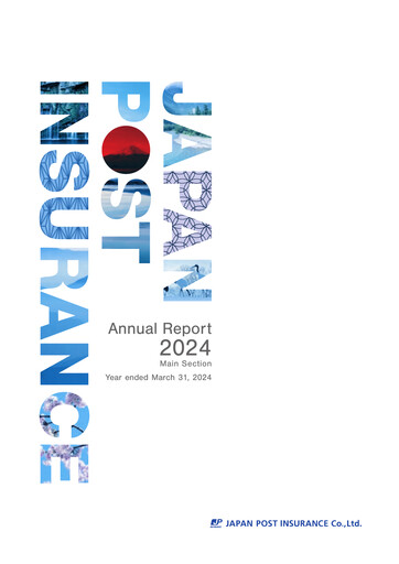 Thumbnail Japan Post Insurance
 Annual Report 2024