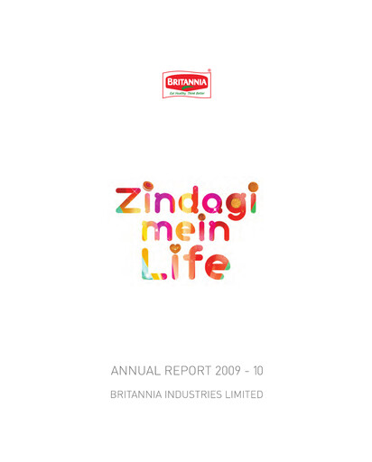 Thumbnail Britannia Industries
 Annual Report 2009-2010