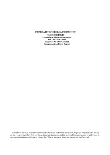 Miniature Formosa Petrochemical
 Bilan financier 2024